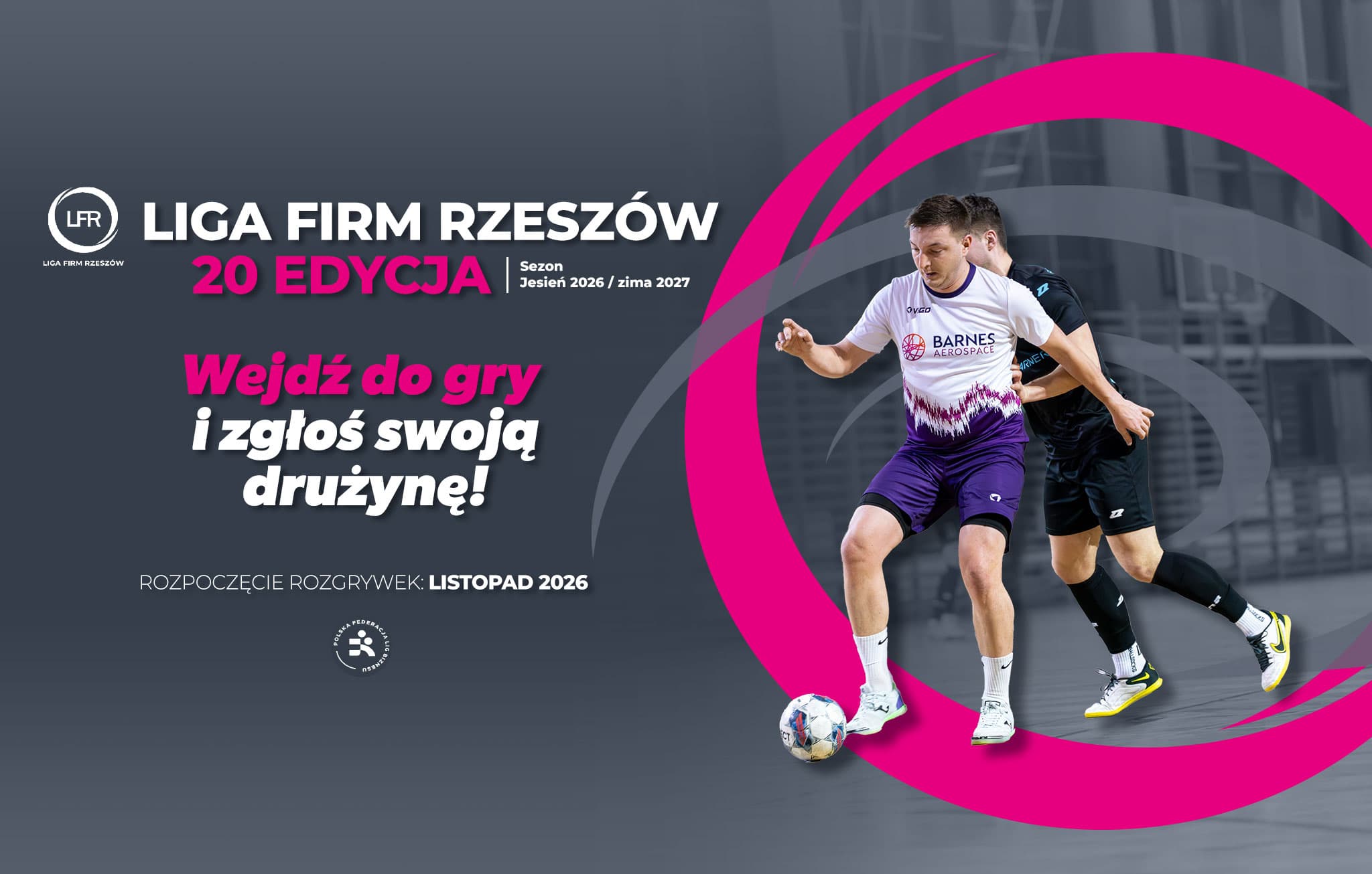 Liga Firm Rzeszów: Ruszyły zapisy do 20. edycji futsalowych zmagań. Czekamy na Twój team firmowy!